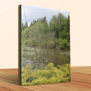 Scenic Woodland and Pond Canvas Wall Art product