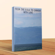 From The U.S.A. To Canada With Love canvas product