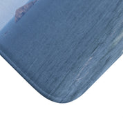 Island Ocean Waves Coastal Scene Accent Rug