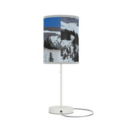 Winter Landscape Cylindrical Table Lamp Product