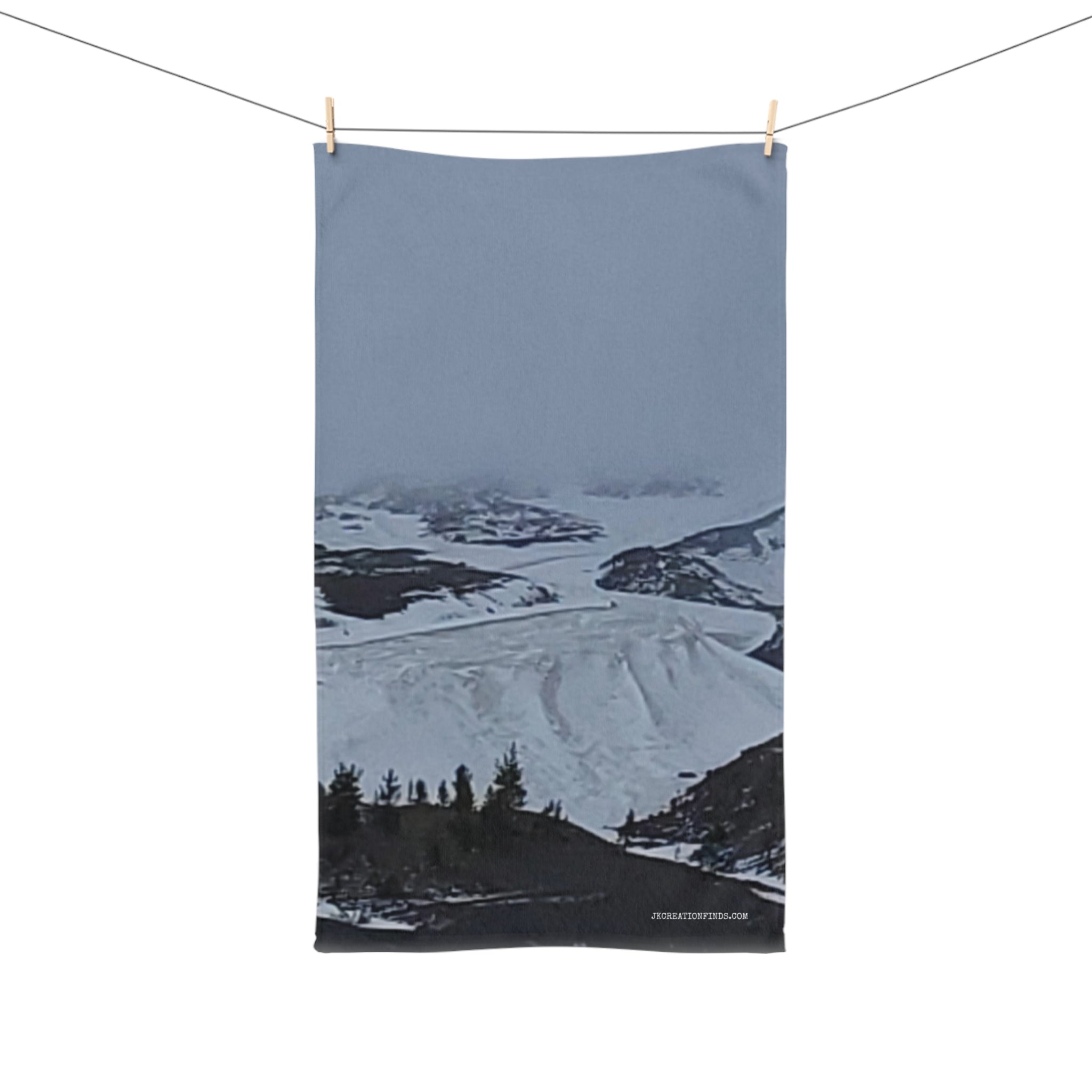 Majestic Snow-Capped Mountain Landscape Towel product