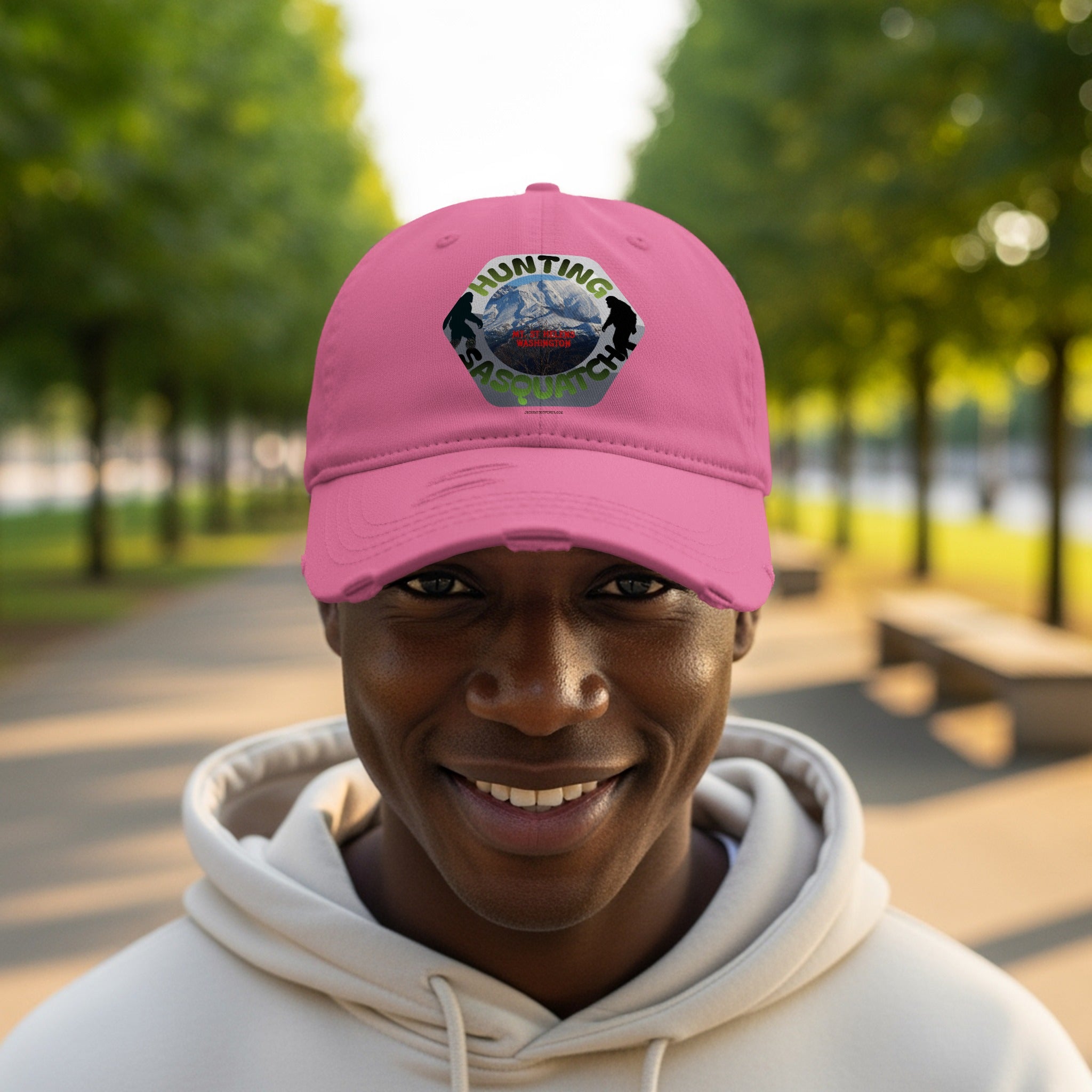 Hunting Sasquatch Pink Baseball Cap product