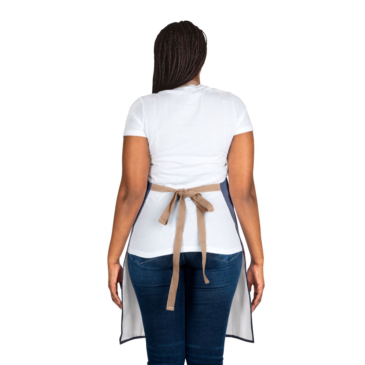 Stylish Long Apron with Adjustable Waist Tie product