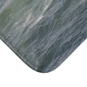 Gray Ocean Waves Pattern Soft Mat Decor Accessory