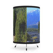 Breathtaking Mountain and Forest Scenic Drum Lamp