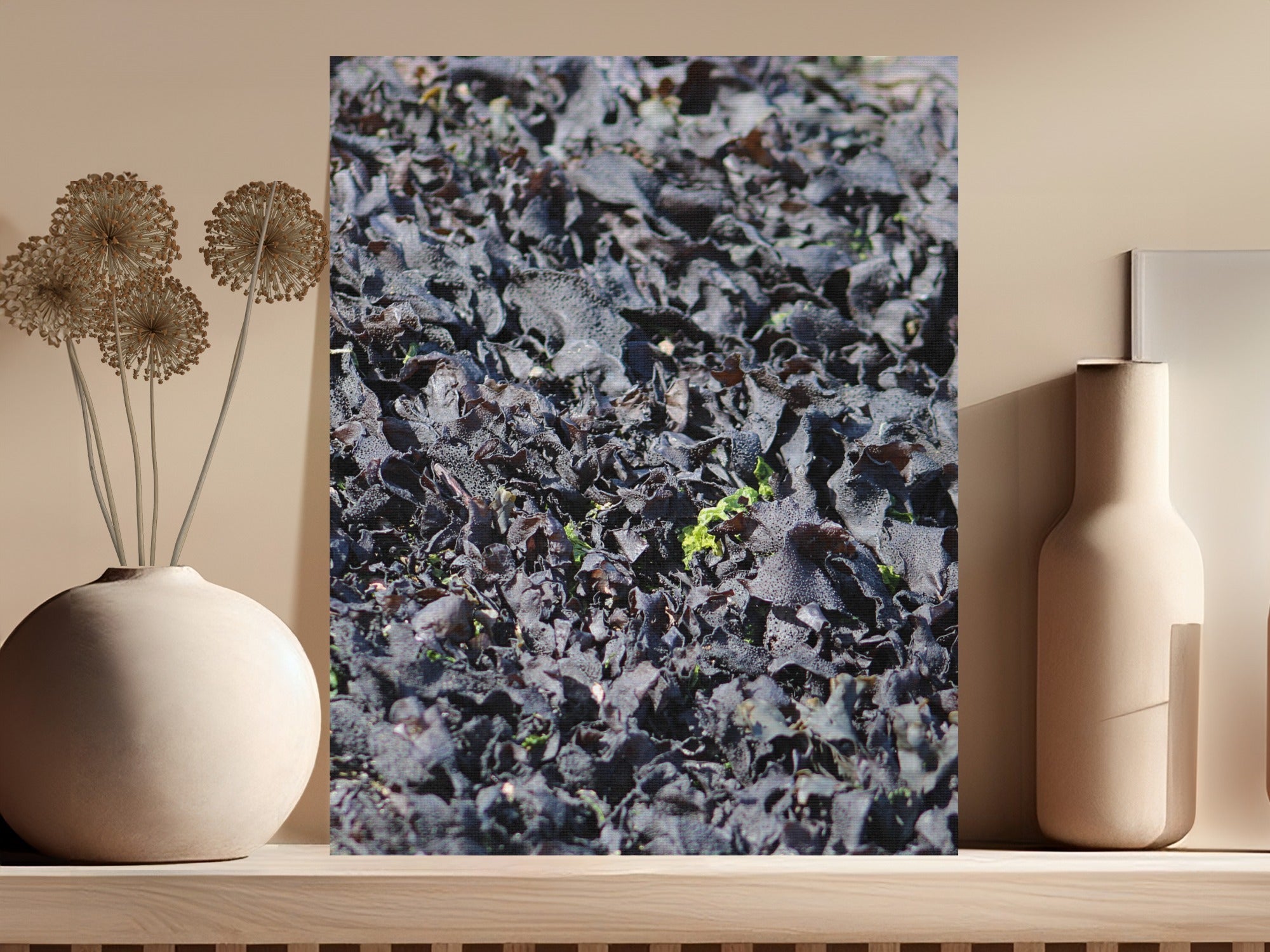 Lush Nature Inspired Wall Art Leafy Close Up product