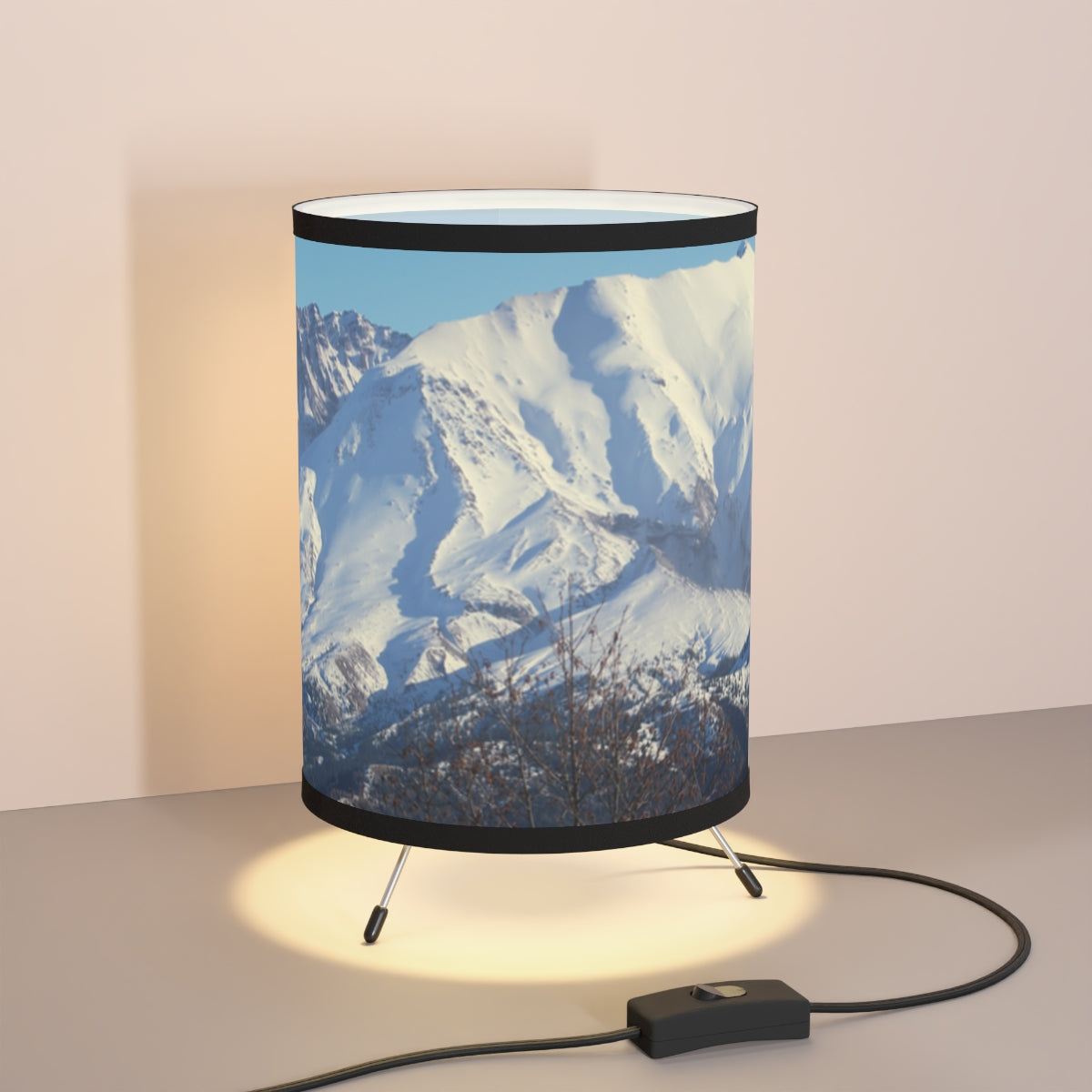 Snow-Capped Mountain Scenic Table Lamp Product