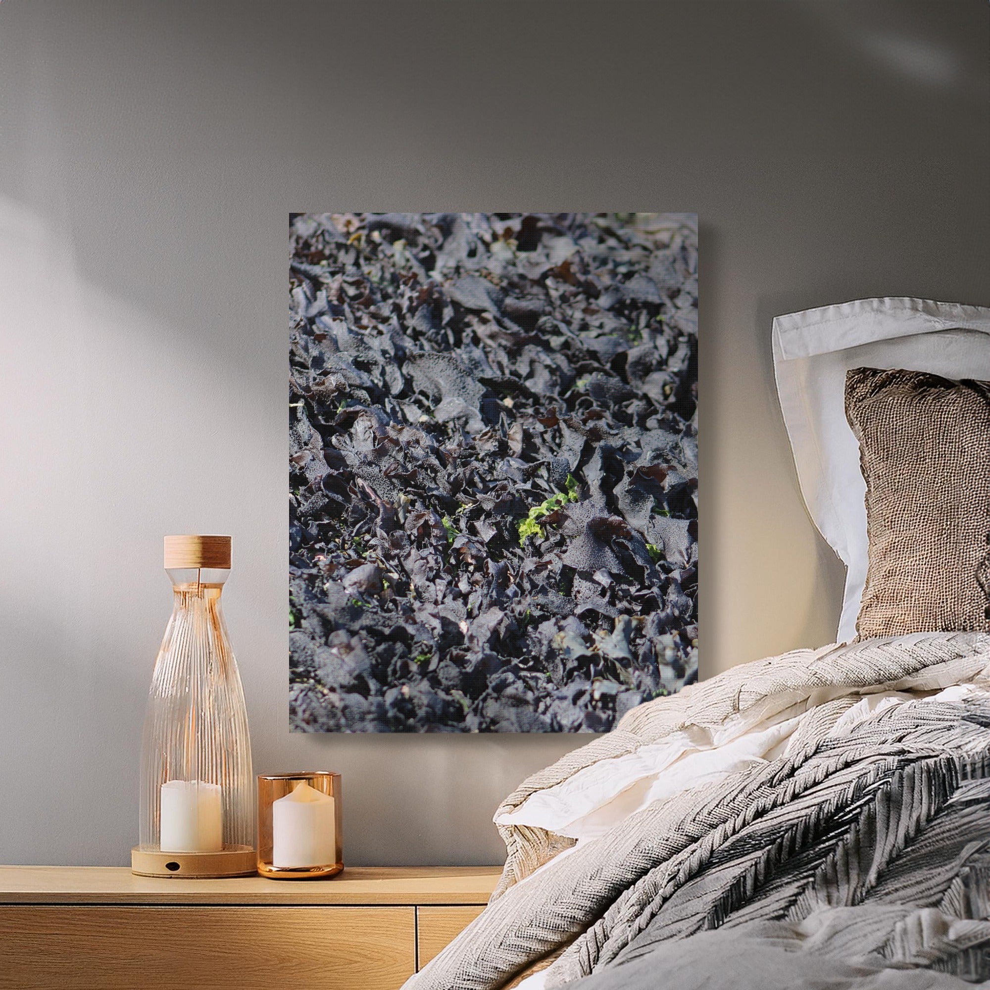 Abstract Earthy Leaves Wall Art Canvas product type