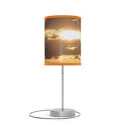 Sunset Sky Print Cylinder Lampshade Table Lamp Decor