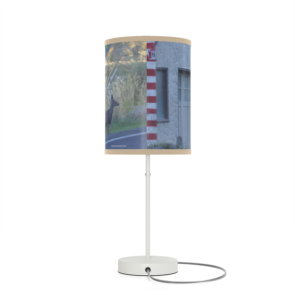 Scenic Deer Crossing Art Shade Table Lamp product