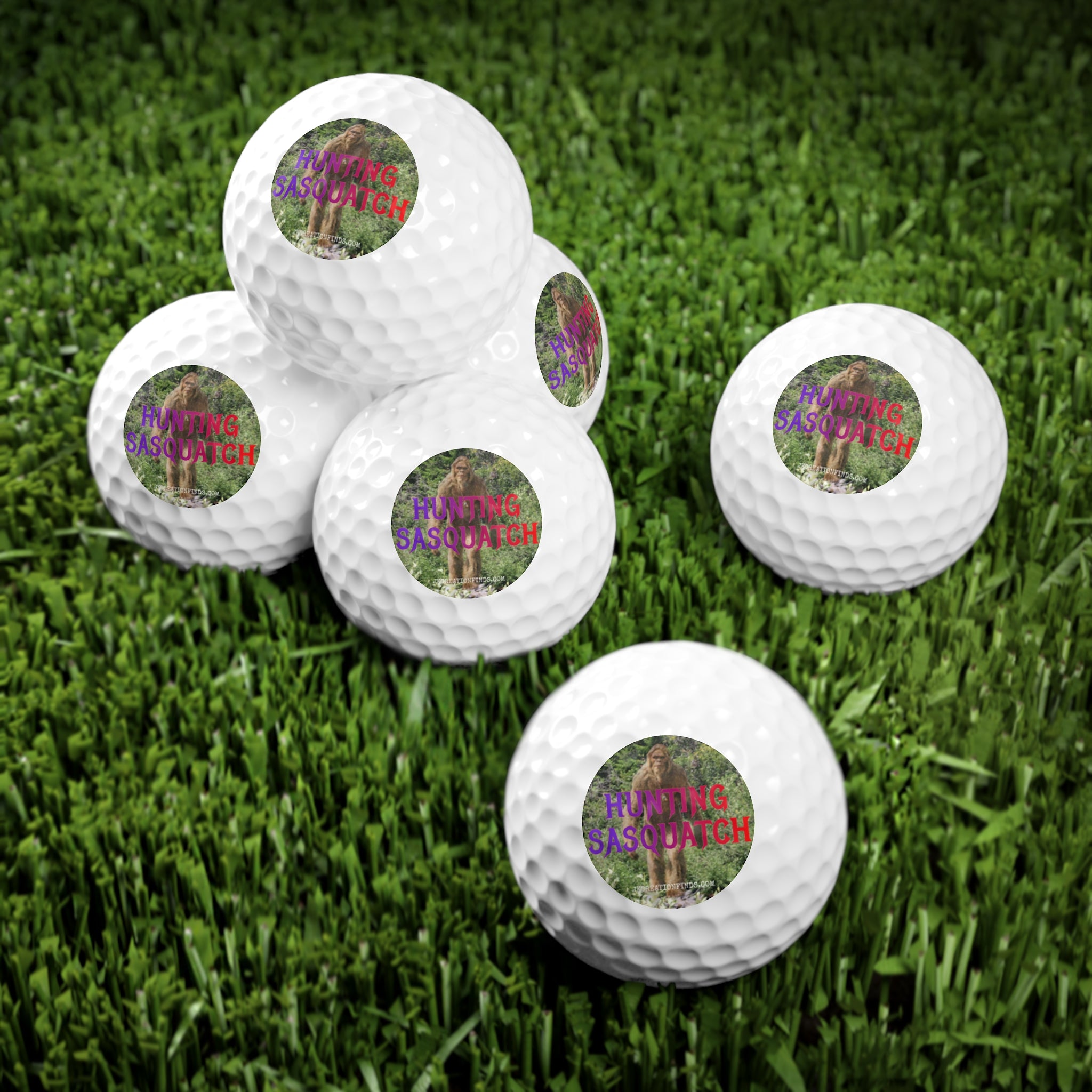Hunting Sasquatch High Visibility Golf Balls Product