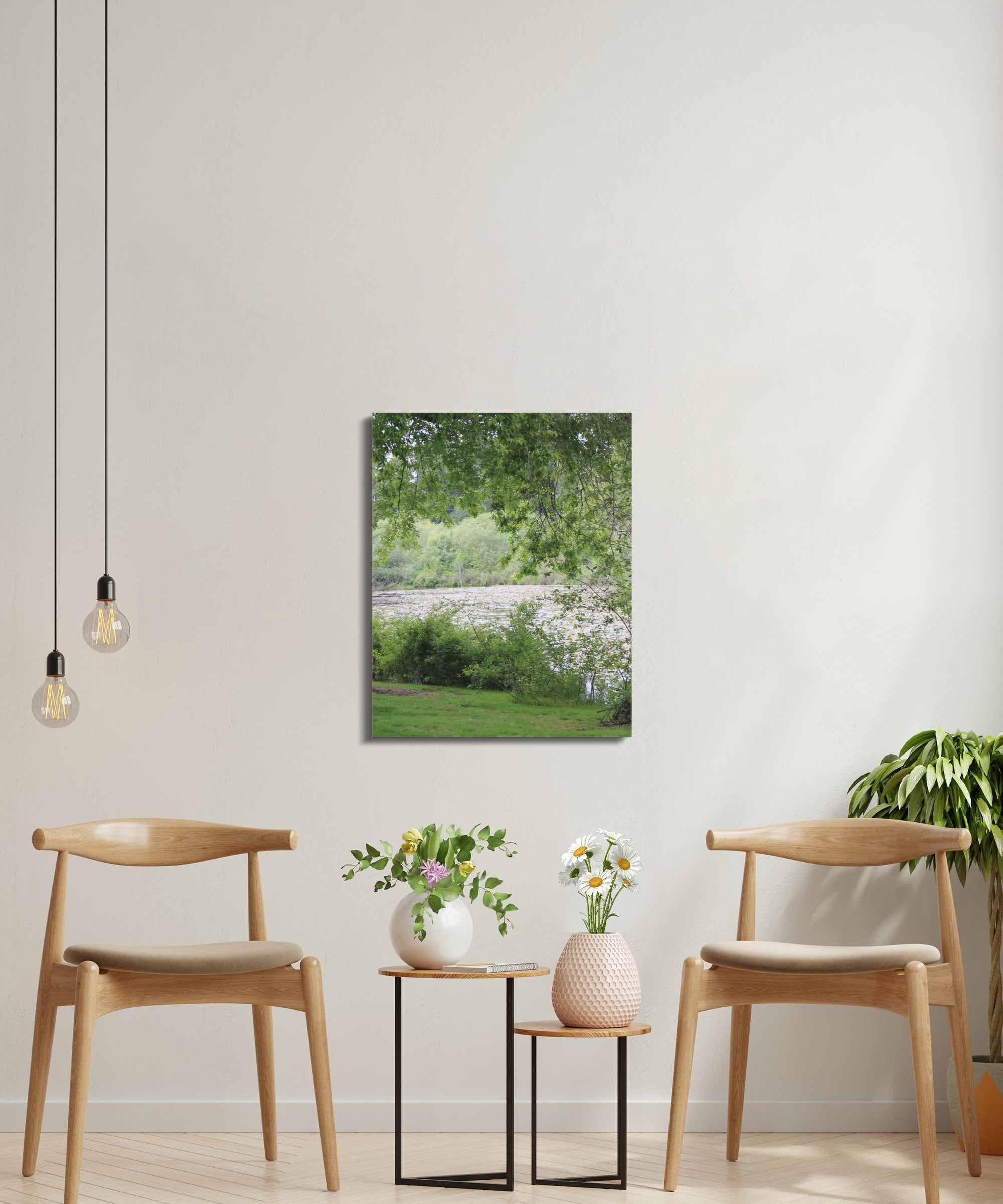 Scenic Green Landscape Wall Art Canvas product type