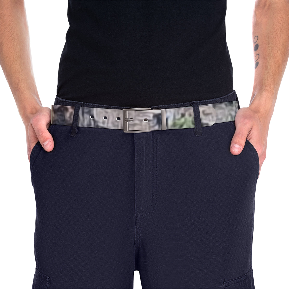 Stylish Navy Blue Cargo Shorts Men's Fashion