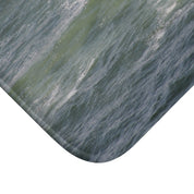 Abstract Green and White Patterned Tablecloth