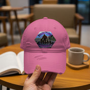 Hunting Themed Pink Distressed Look Cap product type