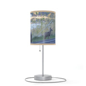 Tranquil Deer Scene on a Countryside Table Lamp