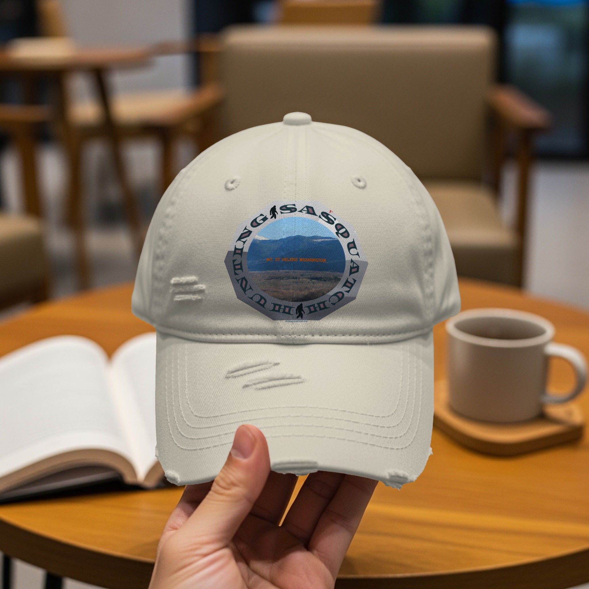 Mountains Are Calling Distressed Dad Cap product