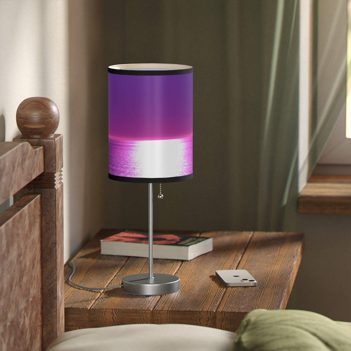 Purple Sunset Design Table Lamp for Home Decor