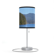 Mountain Lake Scenic View Table Lamp