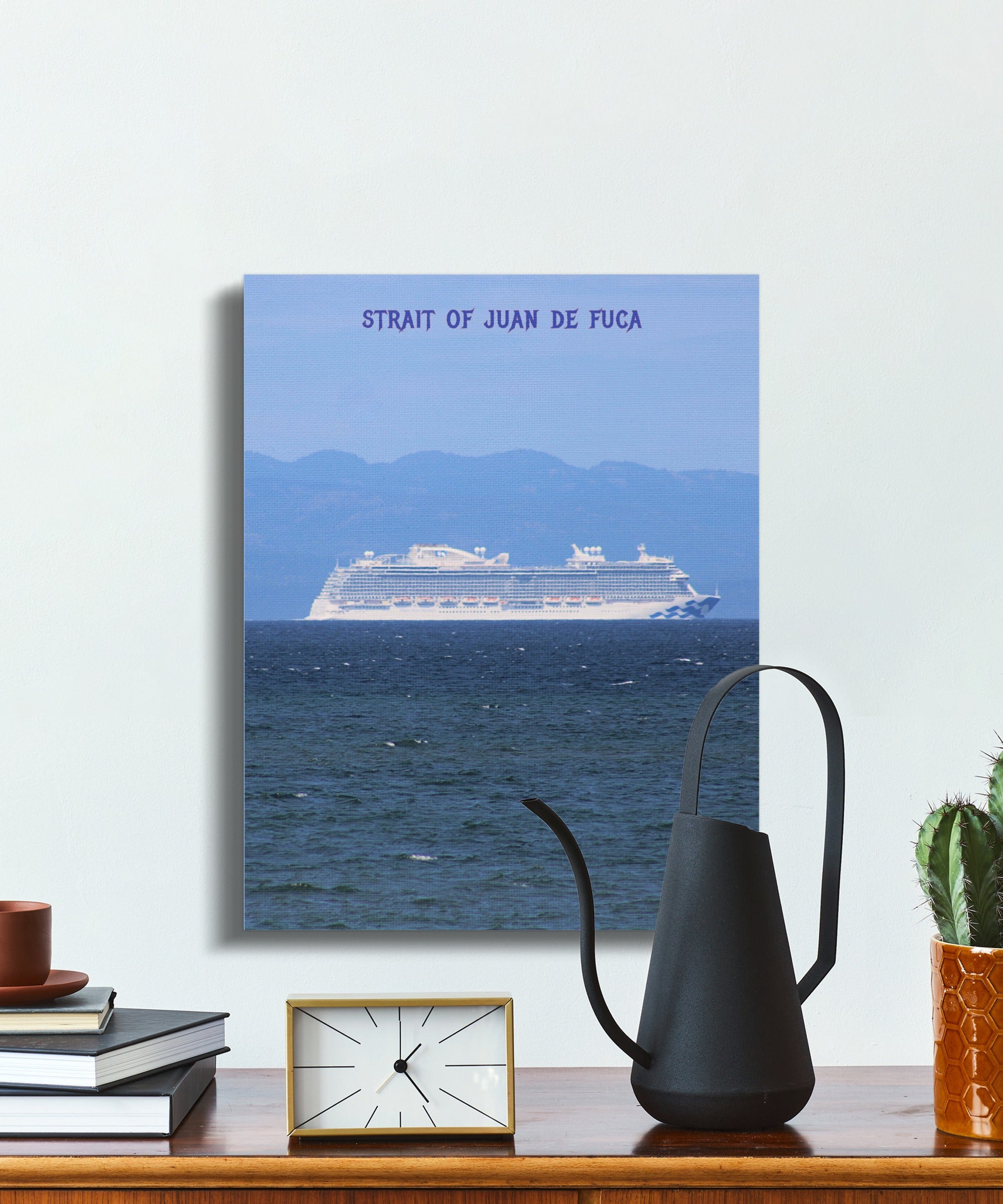 Strait of Juan De Fuca Cruise Ship Wall Art product type
