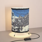 Seabird Colony Printed Cylindrical Lamp Decor