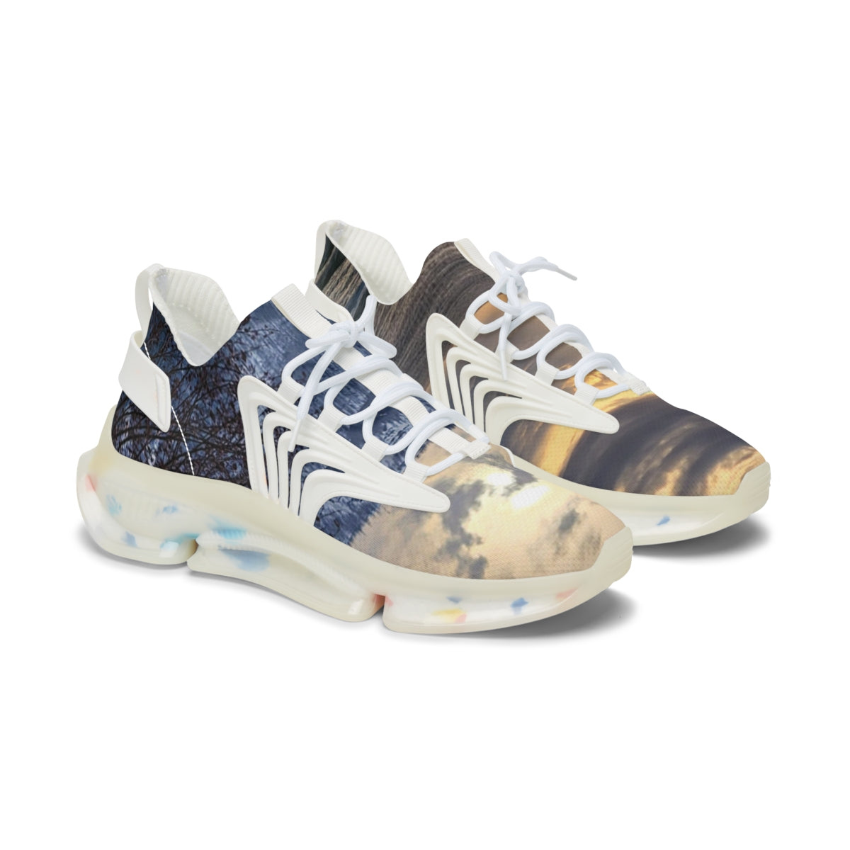 Stylish Sneakers with Unique Artistic Design