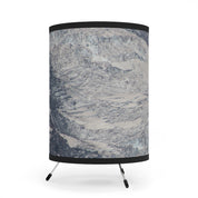 Unique Cylindrical Lamp with Artistic Mountain Design