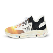 Vibrant Sunrise Design Athletic Sneakers