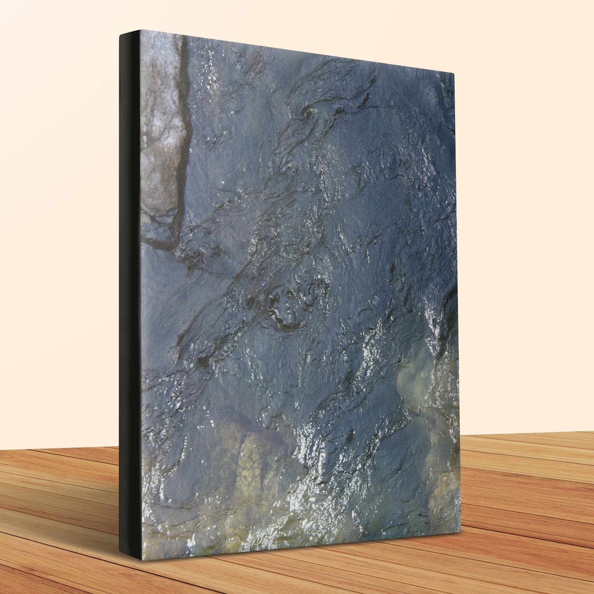 Abstract Blue Grey Texture Wall Art Canvas product