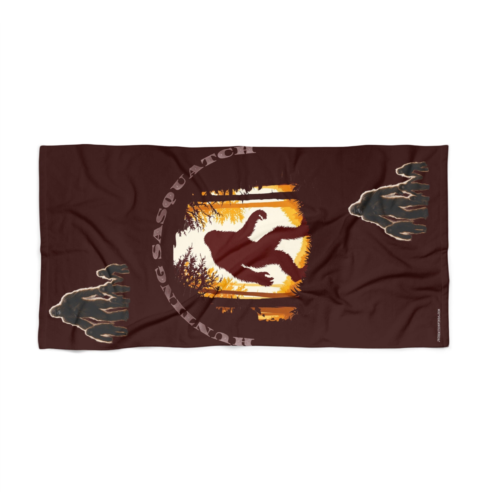 Hunting Sasquatch Graphic Print Towel product