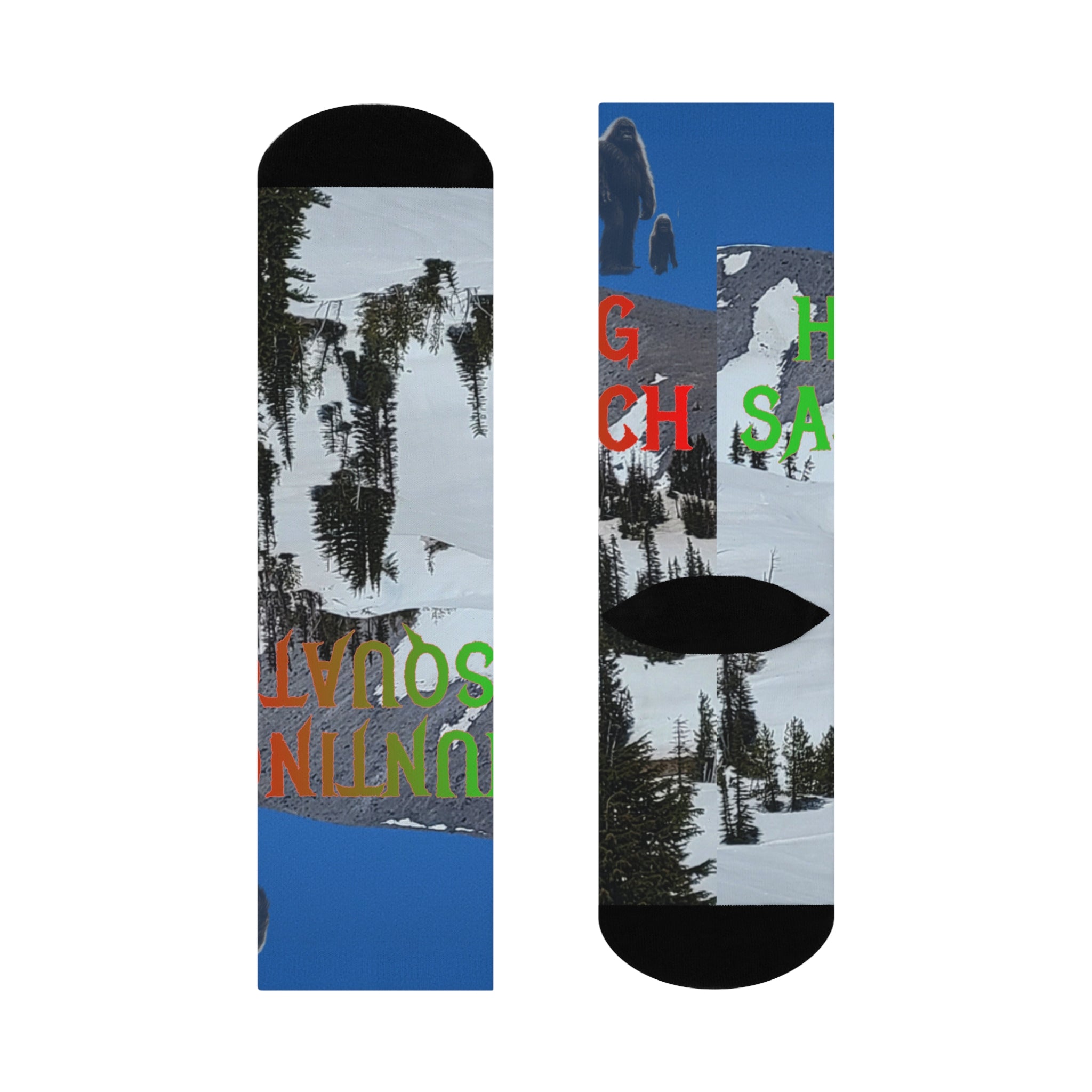 Scenic Winter Forest Graphic Crew Socks product