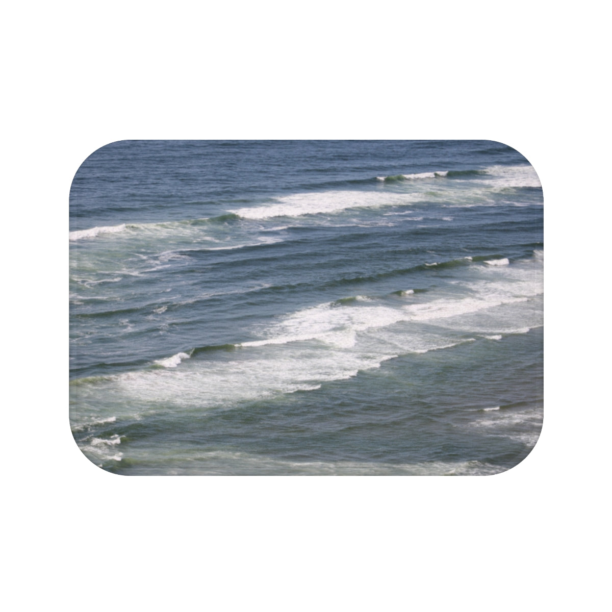 Serene ocean waves captured in beautiful photography print