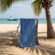 Tropical Beach Print Decorative Towel product type