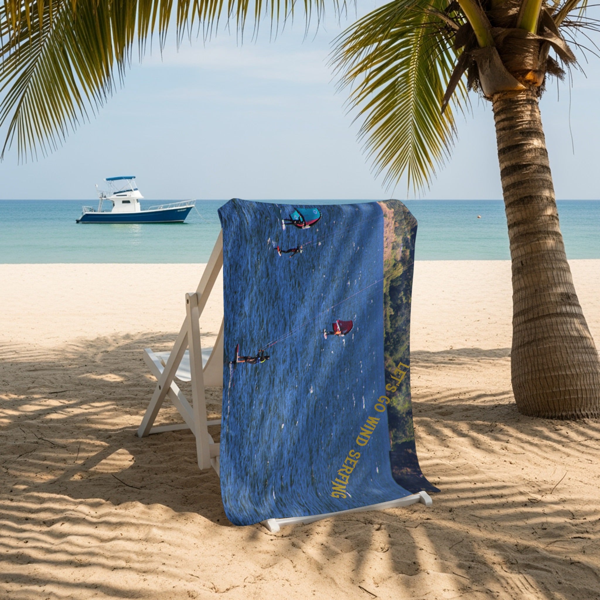 Tropical Beach Print Decorative Towel product type