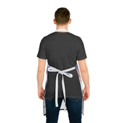 Adjustable White Tied Back Apron for Cooking and Baking