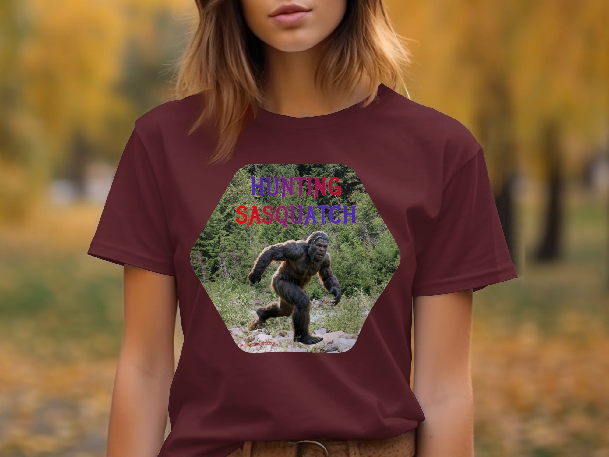 Hunting Sasquatch Graphic Tee Funny T-Shirt product
