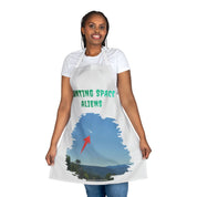 Hunting Space Aliens Graphic Print Apron Cooking Attire