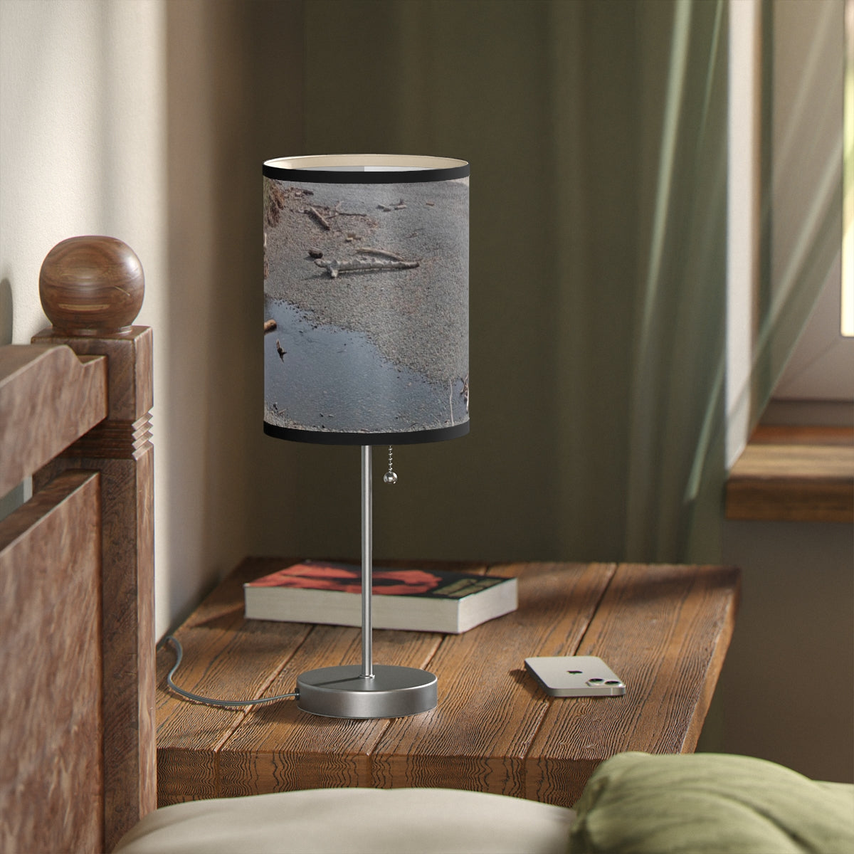 Contemporary Desk Lamp with Artistic Shade Design