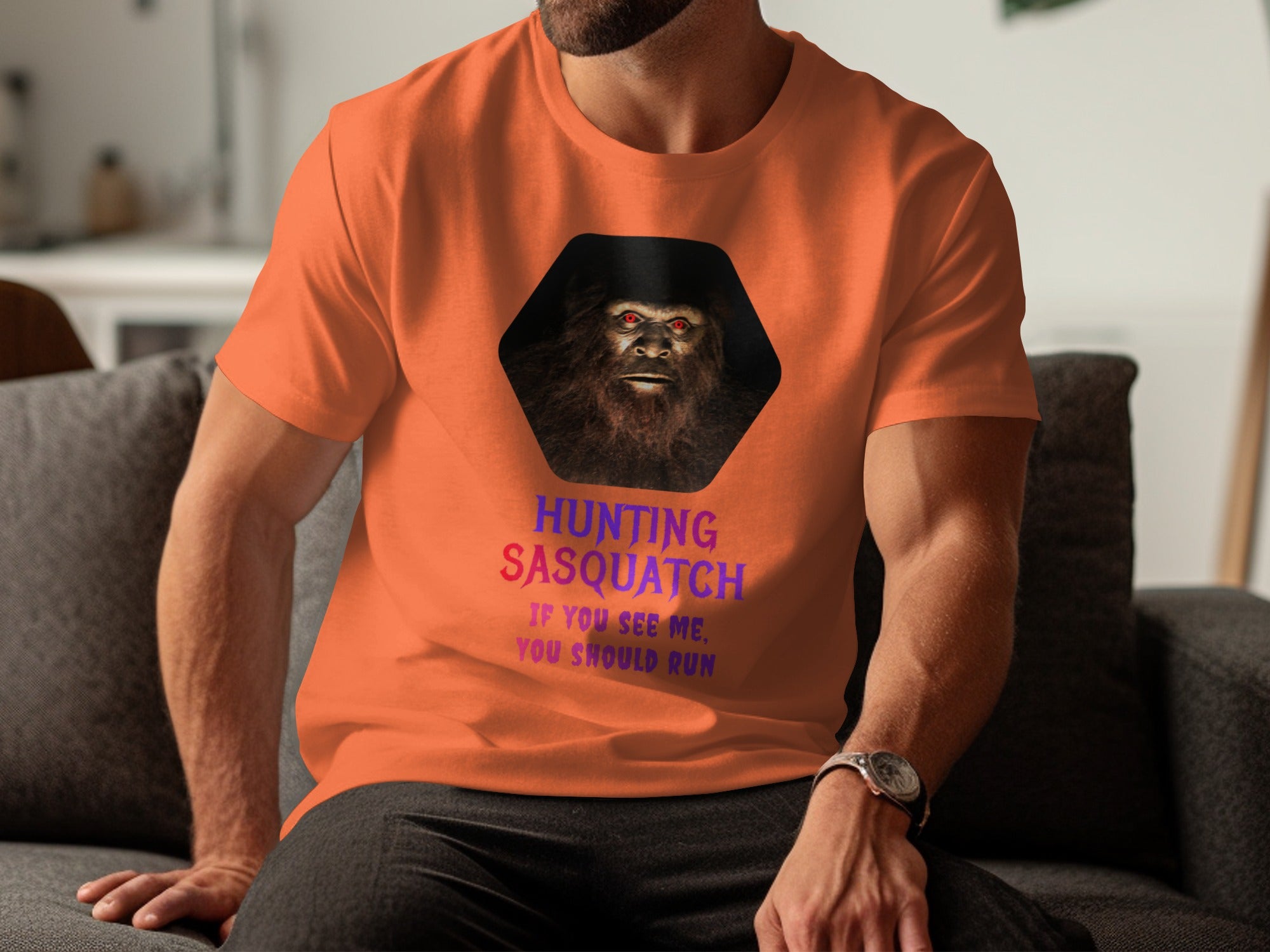 Hunting Sasquatch If You See Me Run T-shirt product type