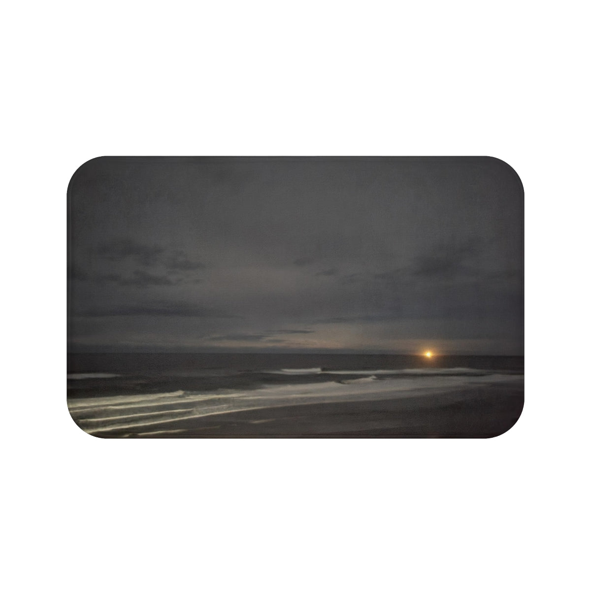 Serene Ocean Waves at Night Coastal Wall Art