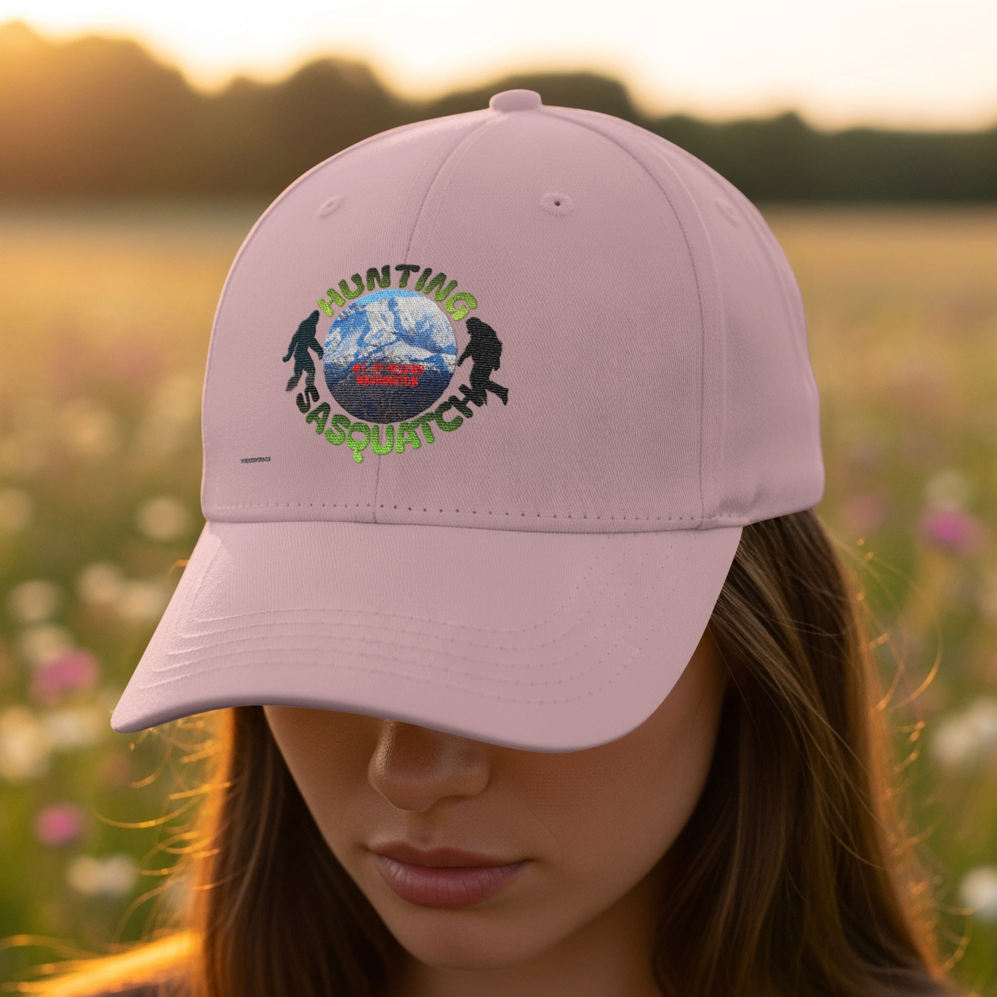 Hunting Sasquatch Embroidered Adjustable Cap product