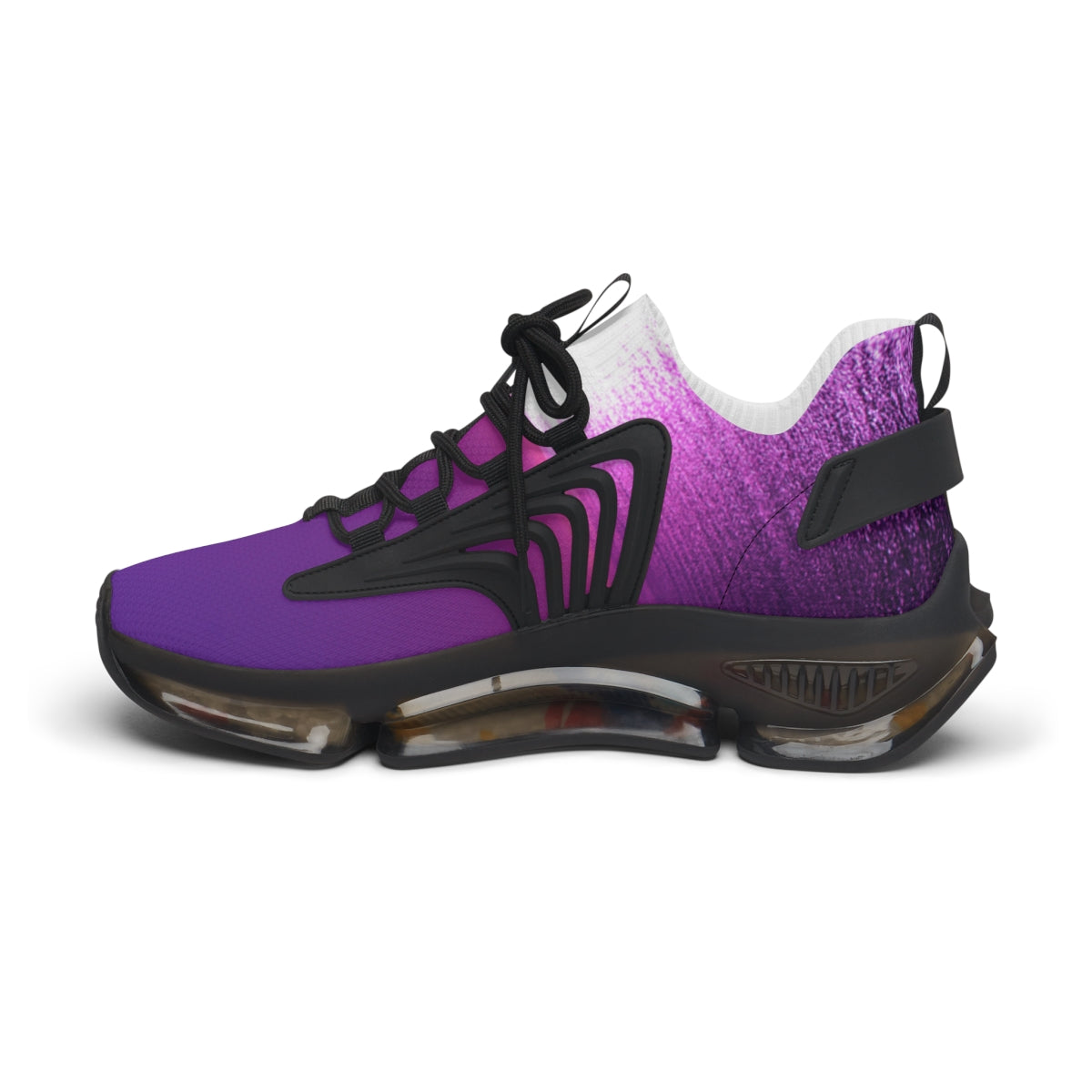 Stylish purple sneaker with unique modern design