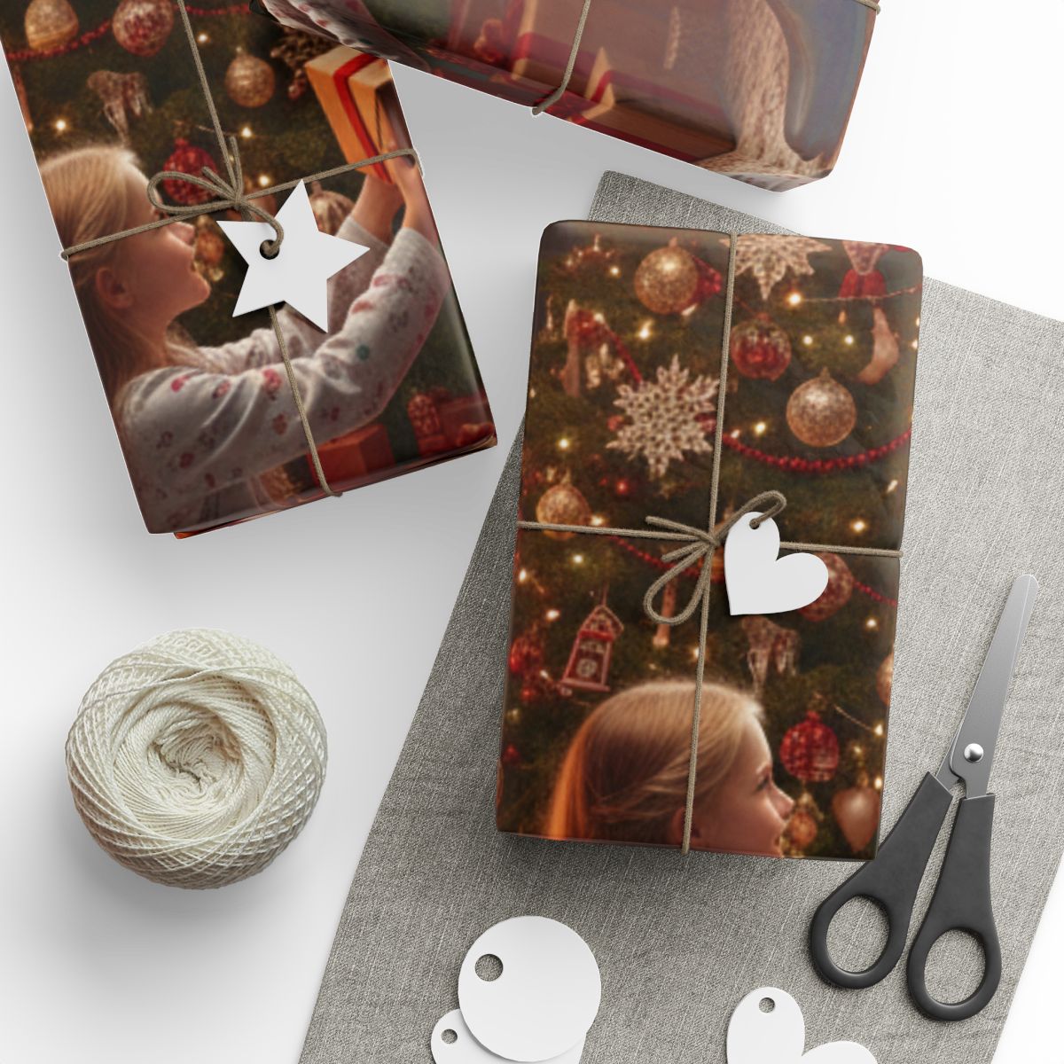 Festive Christmas Wrapping Paper Holiday Gift Wrap