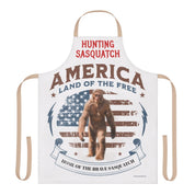 Hunting Sasquatch America Land of the Free apron