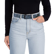 Stylish Blue High-Waisted Light Wash Denim Jeans