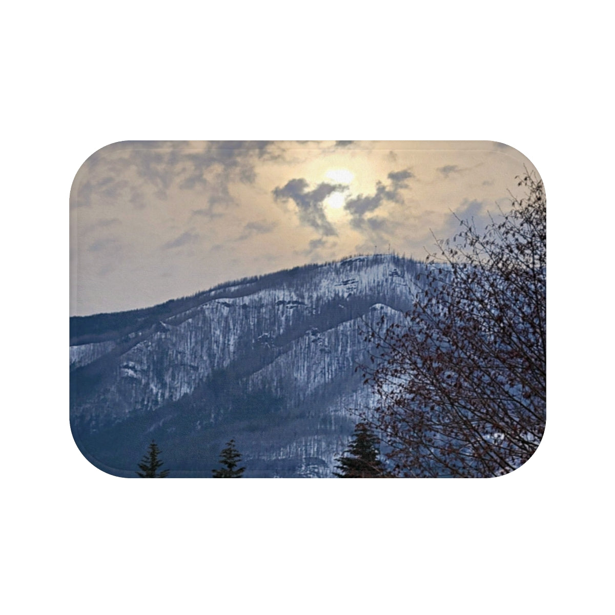 Scenic Mountain Landscape Under Cloudy Sky product