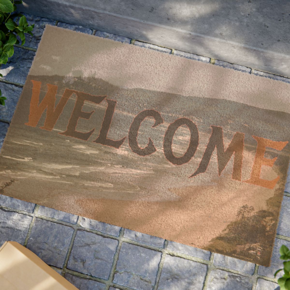 Large Welcome Design Entrance Rug for Home Decor