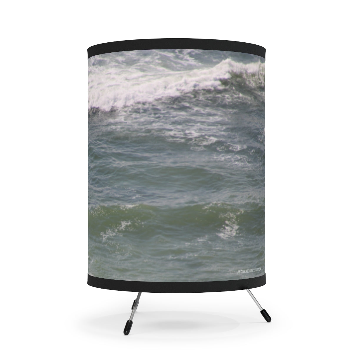 Captivating Ocean Wave Design for Stylish Lampshade