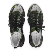 Floral Design Athletic Men's Shoes High Comfort Sneakers