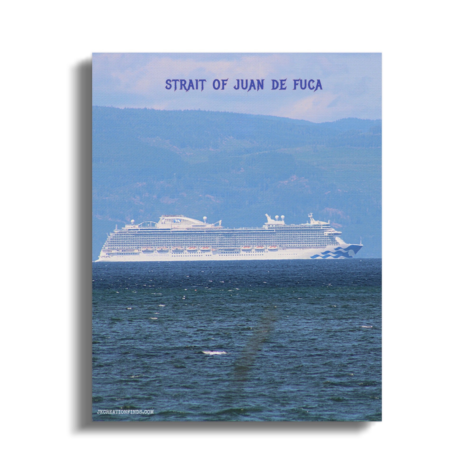 Strait of Juan de Fuca Cruise Canvas Print product type